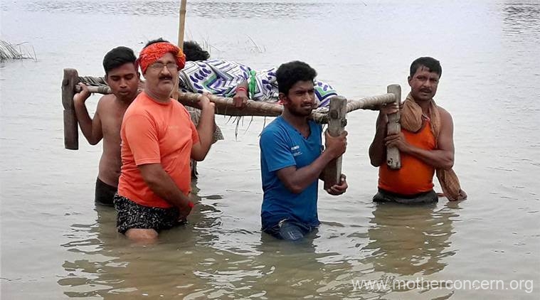 flood in bihar and assam | mother concern